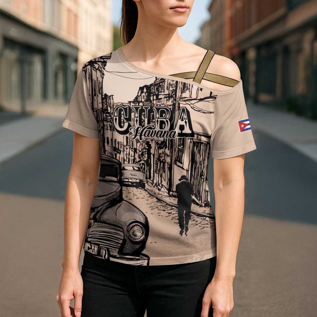 Personalized Cuba Havana Cross Shoulder Shirt Libre Car Retro Style - Wonder Print Shop