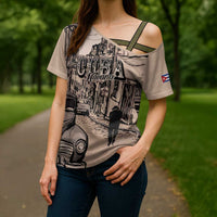Personalized Cuba Havana Cross Shoulder Shirt Libre Car Retro Style - Wonder Print Shop