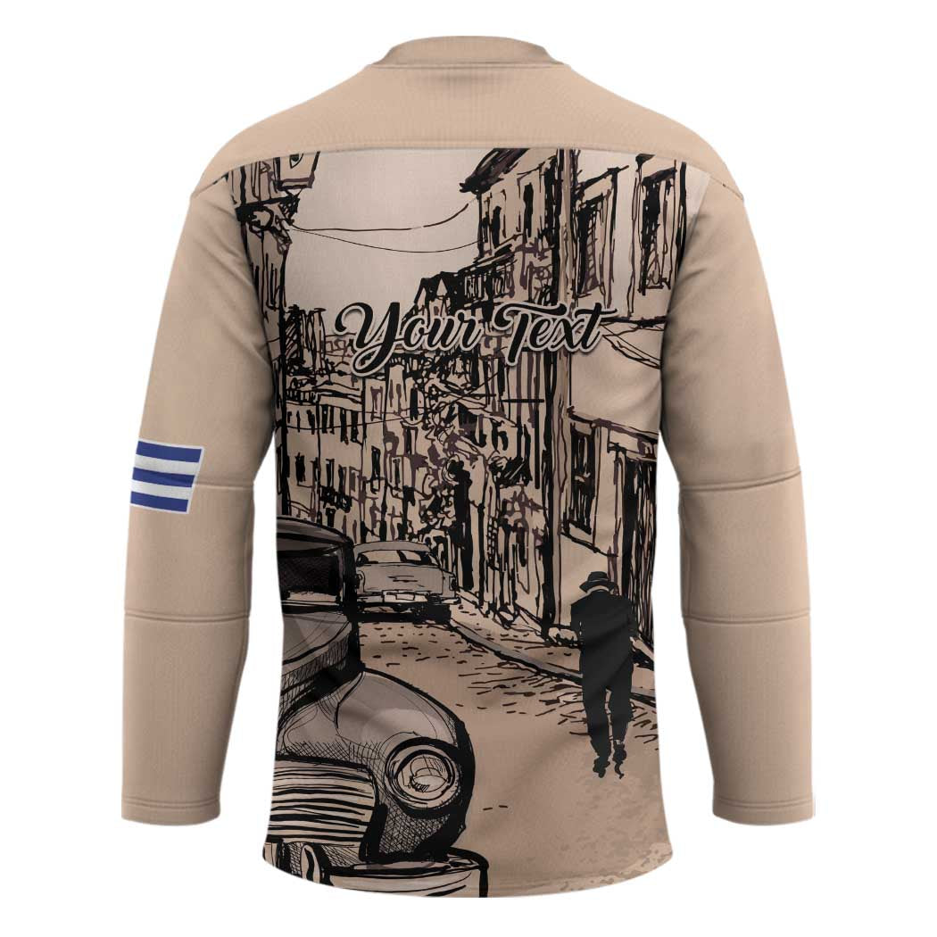 Personalized Cuba Havana Hockey Jersey Libre Car Retro Style - Wonder Print Shop