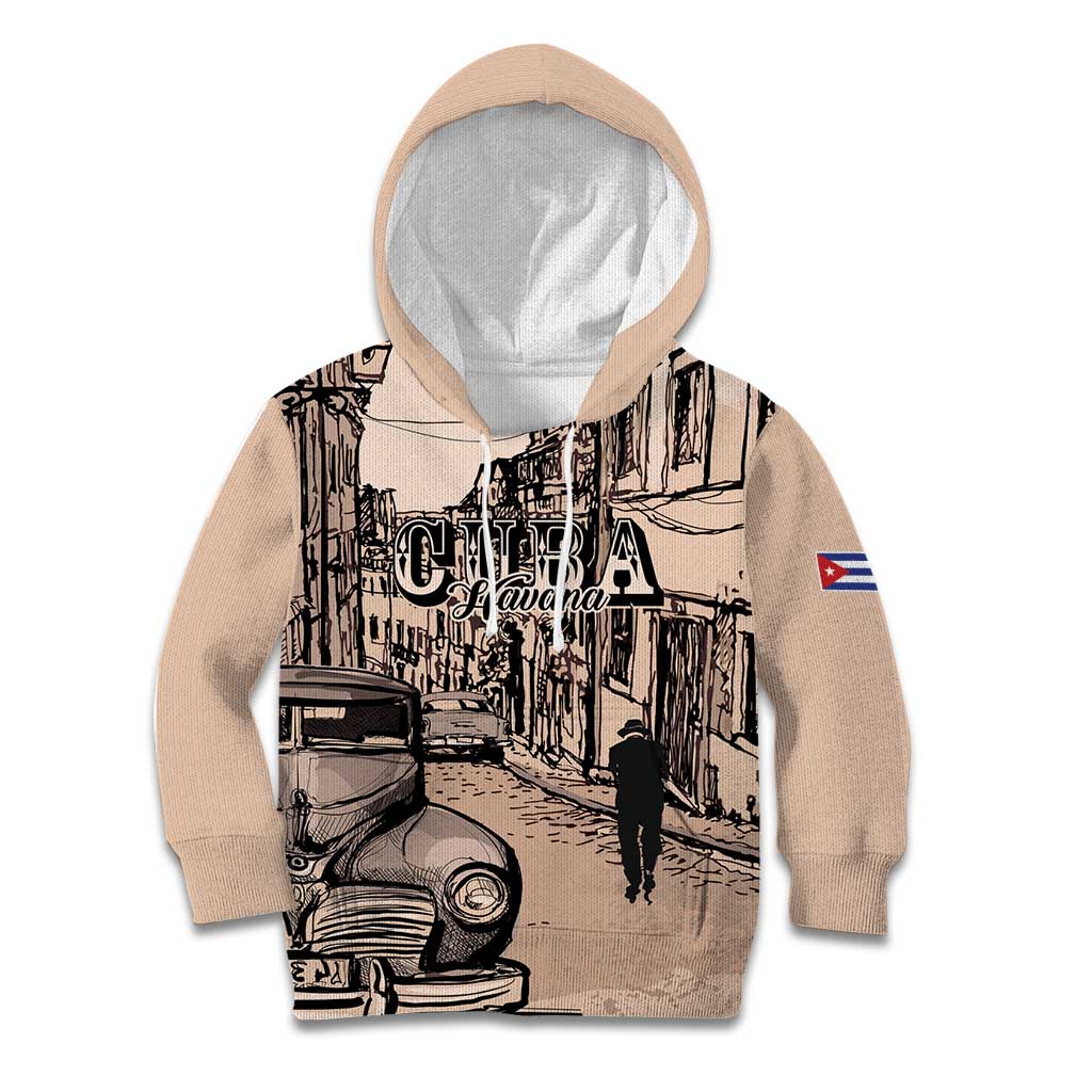 Personalized Cuba Havana Kid Hoodie Libre Car Retro Style - Wonder Print Shop
