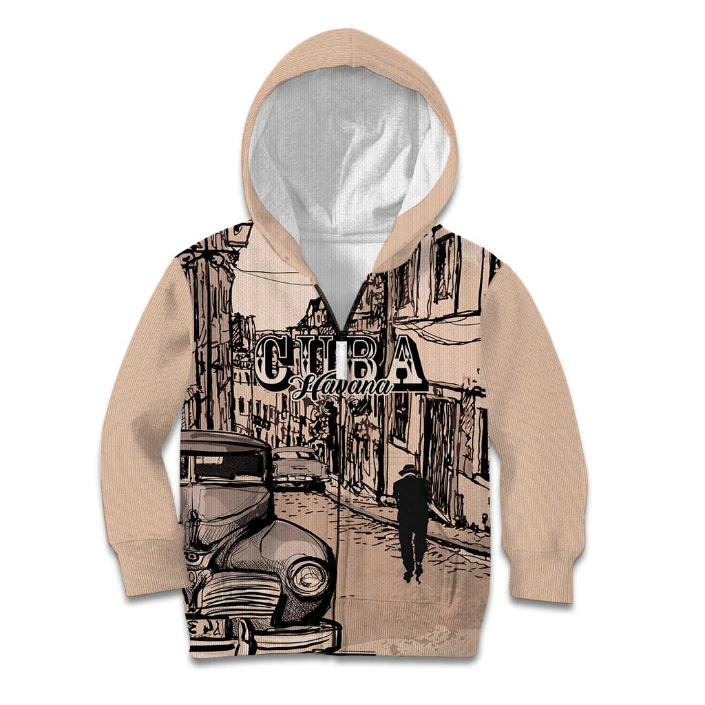 Personalized Cuba Havana Kid Hoodie Libre Car Retro Style - Wonder Print Shop