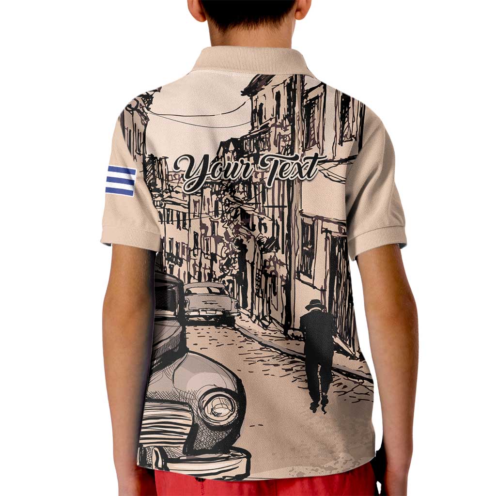 Personalized Cuba Havana Kid Polo Shirt Libre Car Retro Style - Wonder Print Shop