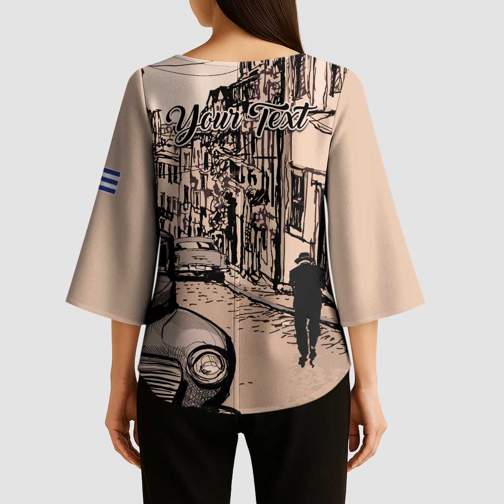 Personalized Cuba Havana Kimono Sleeve Blouse Libre Car Retro Style - Wonder Print Shop
