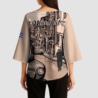 Personalized Cuba Havana Kimono Sleeve Blouse Libre Car Retro Style - Wonder Print Shop