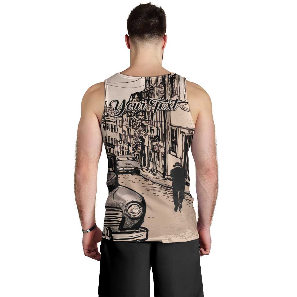 Personalized Cuba Havana Men Tank Top Libre Car Retro Style - Wonder Print Shop