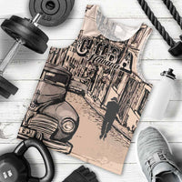 Personalized Cuba Havana Men Tank Top Libre Car Retro Style - Wonder Print Shop