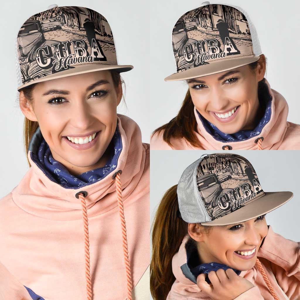 Cuba Havana Mesh Trucker Cap Libre Car Retro Style - Wonder Print Shop