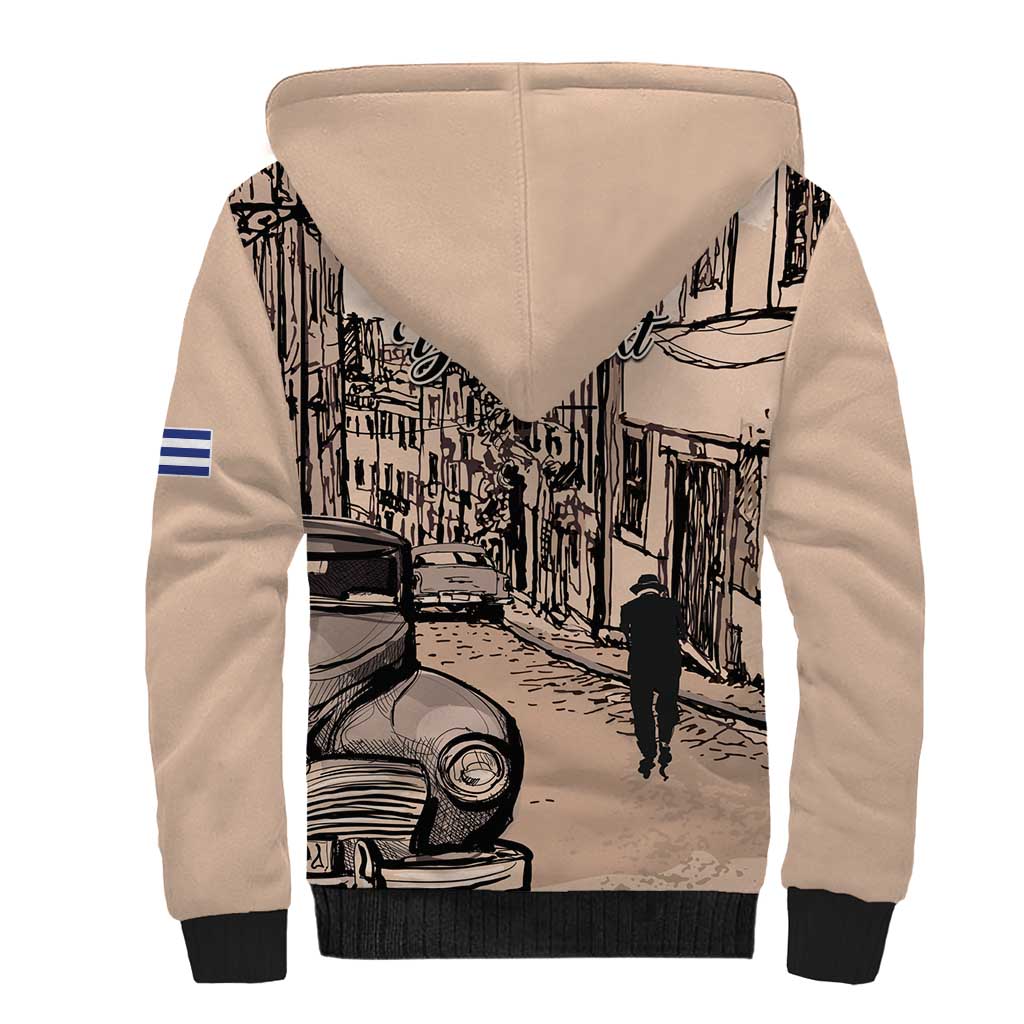 Personalized Cuba Havana Sherpa Hoodie Libre Car Retro Style - Wonder Print Shop