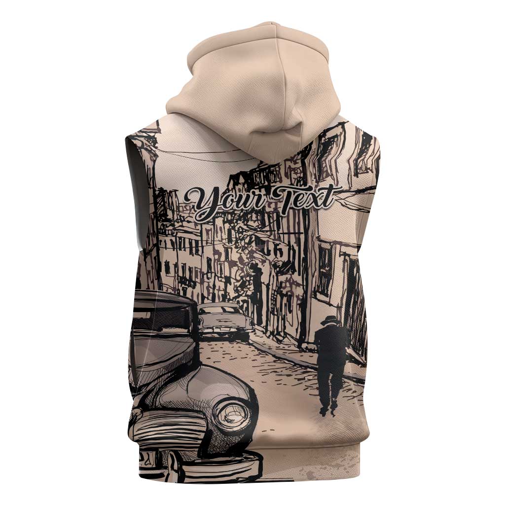 Personalized Cuba Havana Sleeveless Zip Hoodie Libre Car Retro Style - Wonder Print Shop