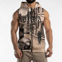 Personalized Cuba Havana Sleeveless Zip Hoodie Libre Car Retro Style - Wonder Print Shop