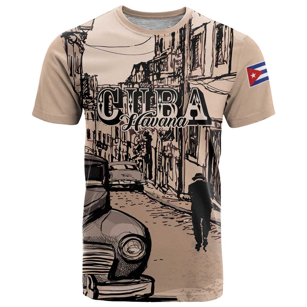 Personalized Cuba Havana T Shirt Libre Car Retro Style - Wonder Print Shop