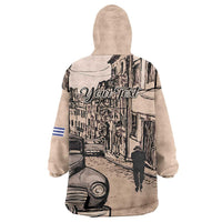 Personalized Cuba Havana Wearable Blanket Hoodie Libre Car Retro Style - Wonder Print Shop