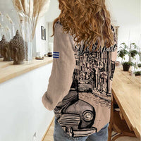 Personalized Cuba Havana Women Casual Shirt Libre Car Retro Style - Wonder Print Shop