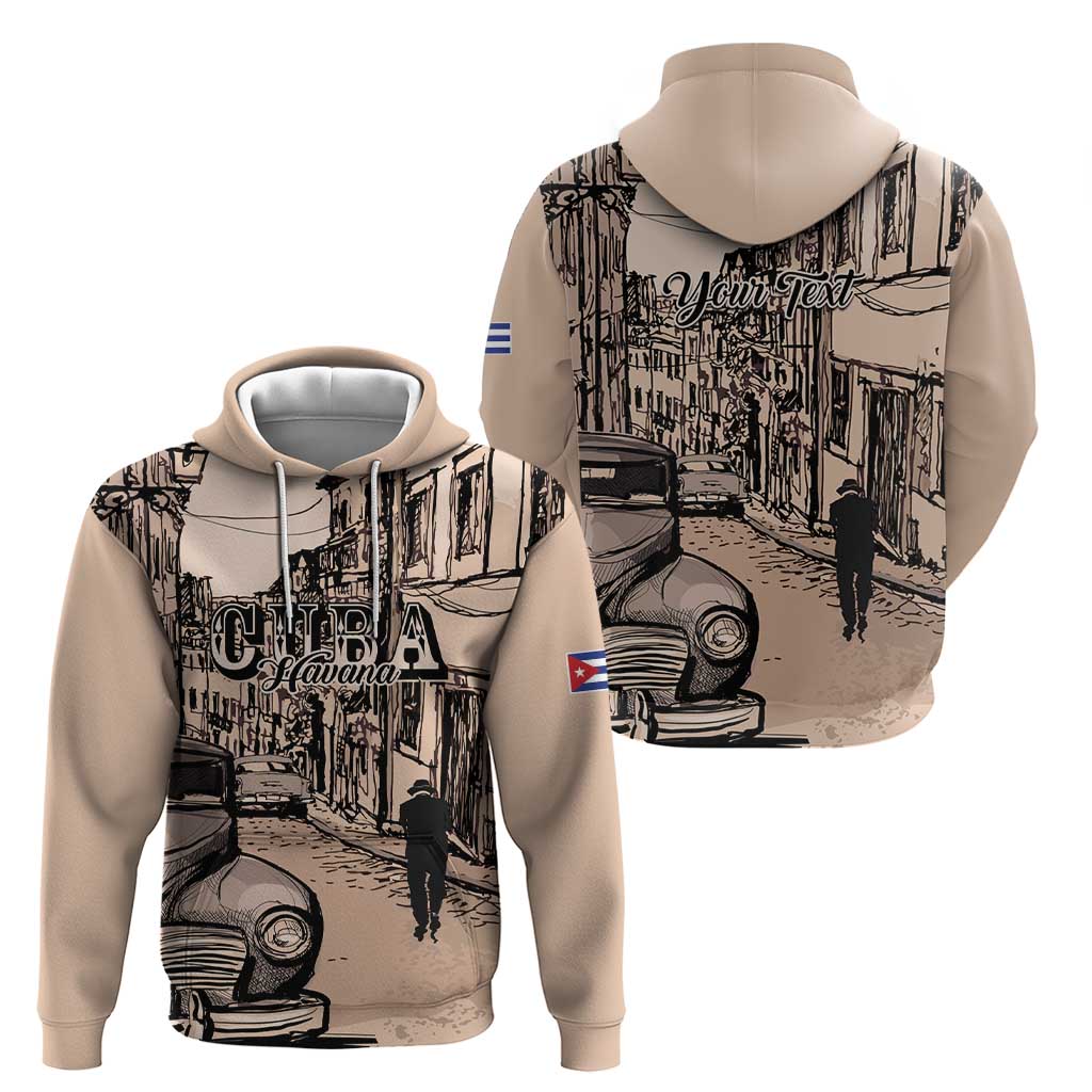 Personalized Cuba Havana Zip Hoodie Libre Car Retro Style - Wonder Print Shop