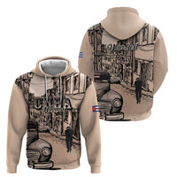 Personalized Cuba Havana Zip Hoodie Libre Car Retro Style - Wonder Print Shop