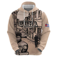 Personalized Cuba Havana Zip Hoodie Libre Car Retro Style - Wonder Print Shop
