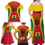 Ghana Football Family Matching Off Shoulder Maxi Dress and Hawaiian Shirt I Love Black Stars