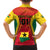 Ghana Football Family Matching Short Sleeve Bodycon Dress and Hawaiian Shirt I Love Black Stars