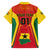Ghana Football Family Matching Short Sleeve Bodycon Dress and Hawaiian Shirt I Love Black Stars