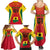 Ghana Football Family Matching Summer Maxi Dress and Hawaiian Shirt I Love Black Stars