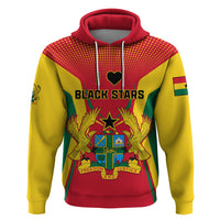 Ghana Football Hoodie I Love Black Stars - Wonder Print Shop