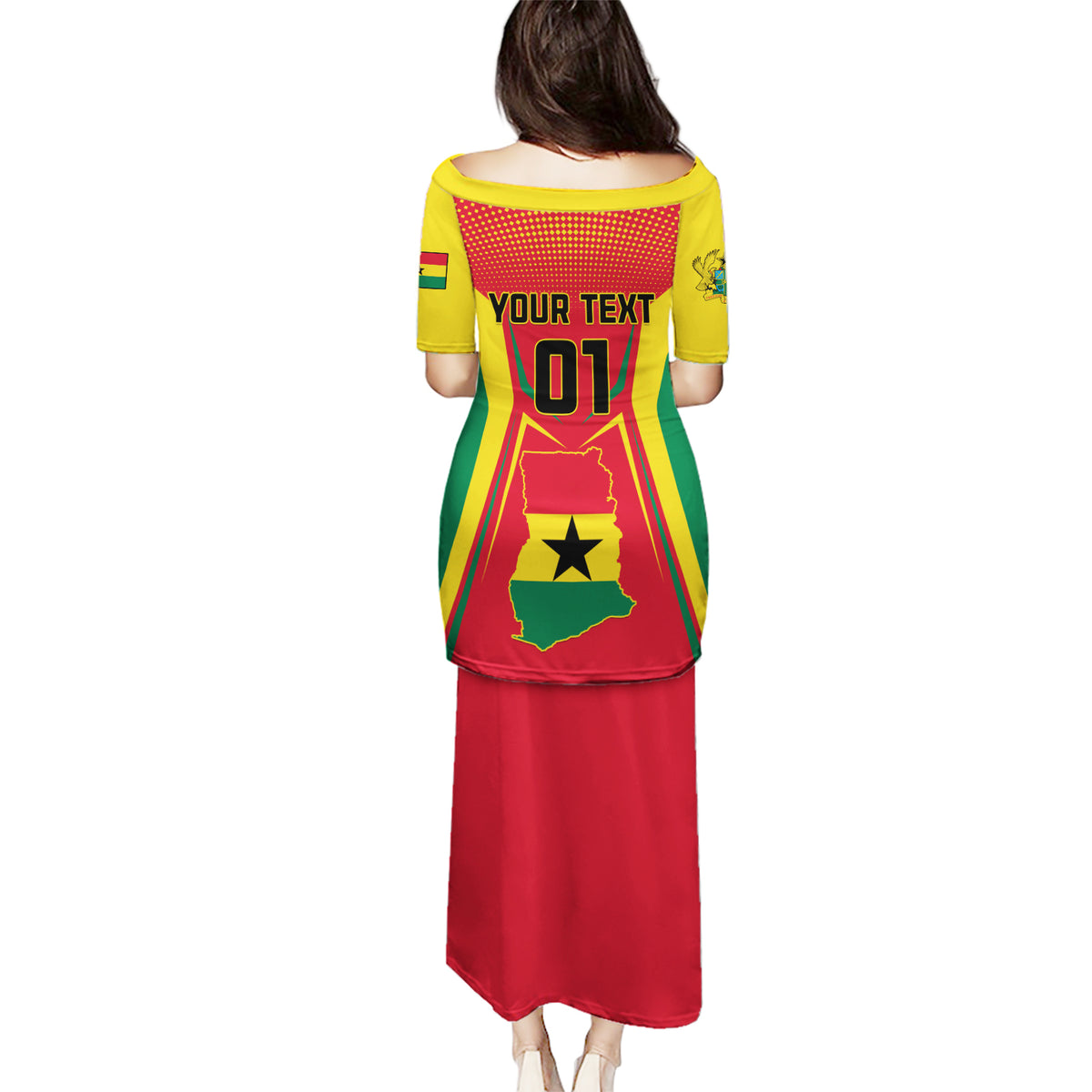 Ghana Football Puletasi I Love Black Stars - Wonder Print Shop