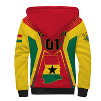 Ghana Football Sherpa Hoodie I Love Black Stars - Wonder Print Shop