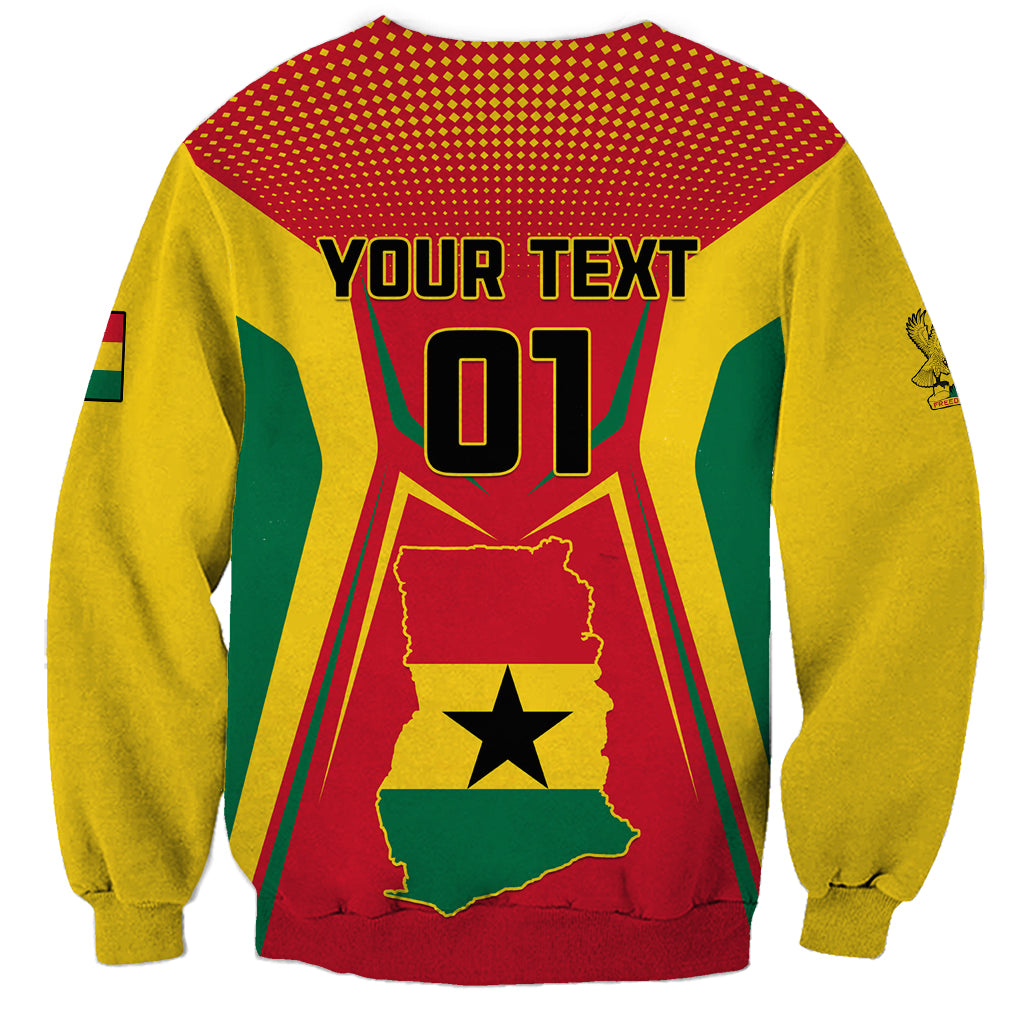 Ghana Football Sweatshirt I Love Black Stars - Wonder Print Shop