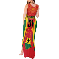 Ghana Football Tank Maxi Dress I Love Black Stars - Wonder Print Shop
