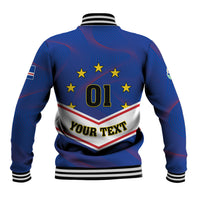 Cape Verde Football Baseball Jacket Come On Tubaroes Azuis - Wonder Print Shop