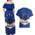 Cape Verde Football Couples Matching Off Shoulder Maxi Dress and Hawaiian Shirt Come On Tubaroes Azuis - Wonder Print Shop