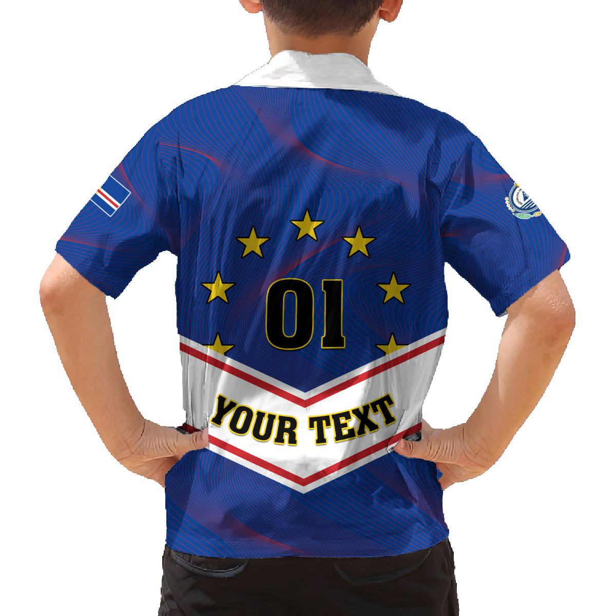 Cape Verde Football Family Matching Long Sleeve Bodycon Dress and Hawaiian Shirt Come On Tubaroes Azuis - Wonder Print Shop