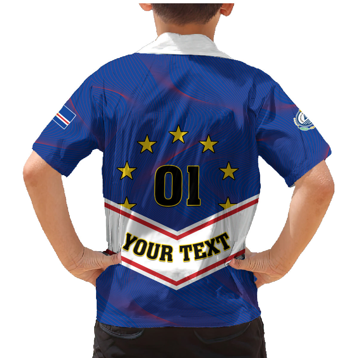 Cape Verde Football Family Matching Mermaid Dress and Hawaiian Shirt Come On Tubaroes Azuis - Wonder Print Shop