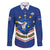 Cape Verde Football Family Matching Off Shoulder Long Sleeve Dress and Hawaiian Shirt Come On Tubaroes Azuis - Wonder Print Shop