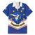 Cape Verde Football Family Matching Off Shoulder Short Dress and Hawaiian Shirt Come On Tubaroes Azuis - Wonder Print Shop