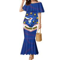 Cape Verde Football Mermaid Dress Come On Tubaroes Azuis - Wonder Print Shop