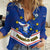 Cape Verde Football Women Casual Shirt Come On Tubaroes Azuis - Wonder Print Shop