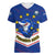 Cape Verde Football Women V Neck T Shirt Come On Tubaroes Azuis - Wonder Print Shop