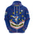 Cape Verde Football Zip Hoodie Come On Tubaroes Azuis - Wonder Print Shop