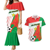 Burkina Faso Football Couples Matching Mermaid Dress and Hawaiian Shirt Go Les Etalons - Wonder Print Shop