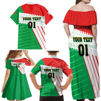 Burkina Faso Football Family Matching Off Shoulder Maxi Dress and Hawaiian Shirt Go Les Etalons - Wonder Print Shop