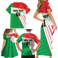Burkina Faso Football Family Matching Short Sleeve Bodycon Dress and Hawaiian Shirt Go Les Etalons - Wonder Print Shop