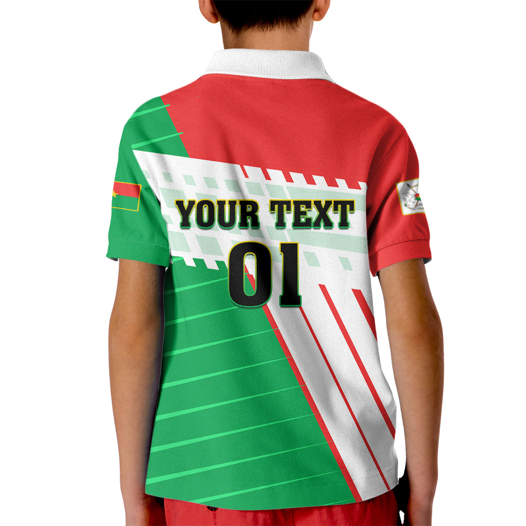 Burkina Faso Football Kid Polo Shirt Go Les Etalons - Wonder Print Shop