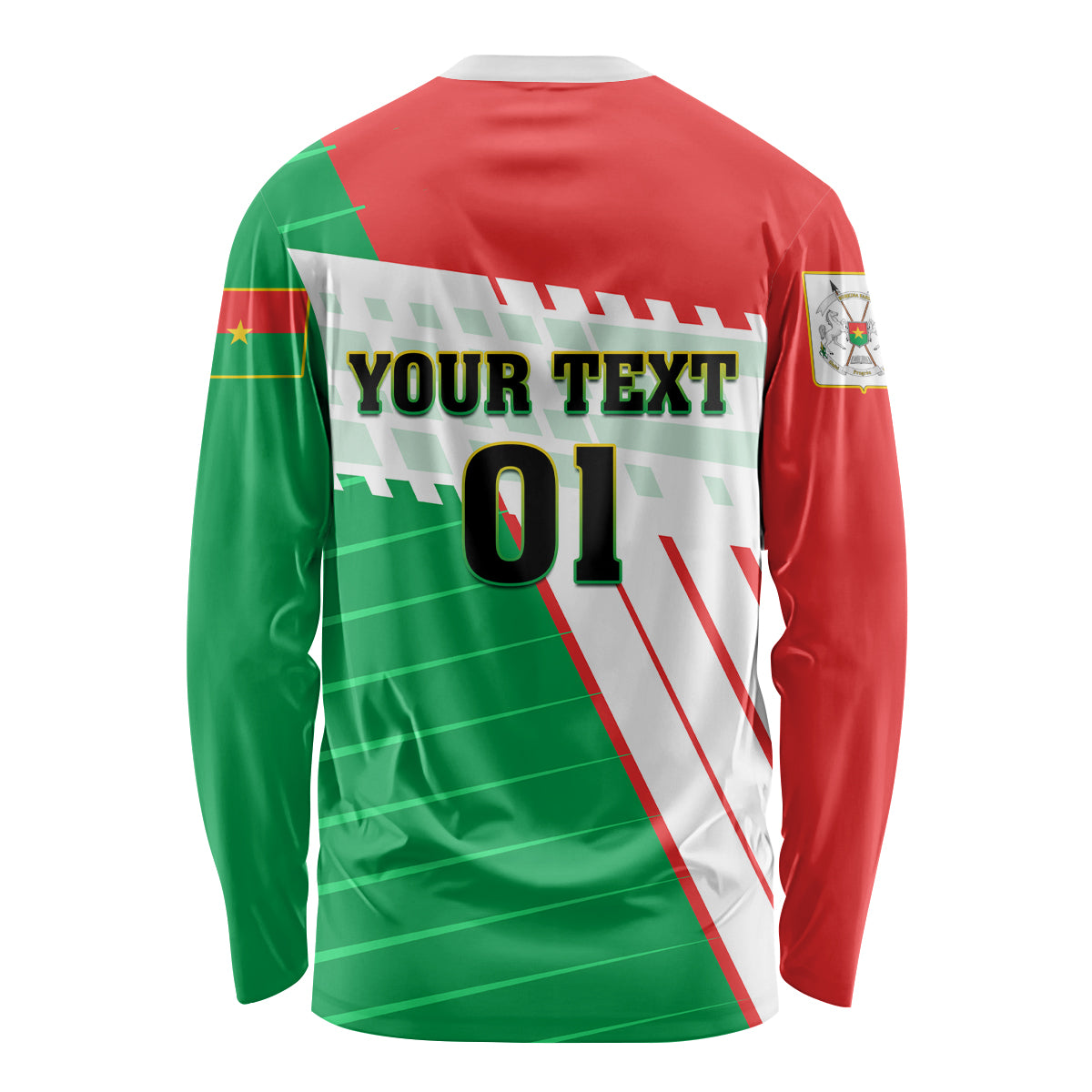 Burkina Faso Football Long Sleeve Shirt Go Les Etalons - Wonder Print Shop