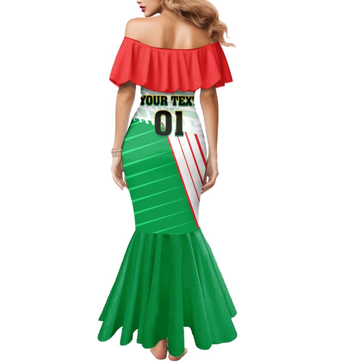 Burkina Faso Football Mermaid Dress Go Les Etalons - Wonder Print Shop