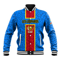DR Congo Football Baseball Jacket Go Les Leopards - Wonder Print Shop