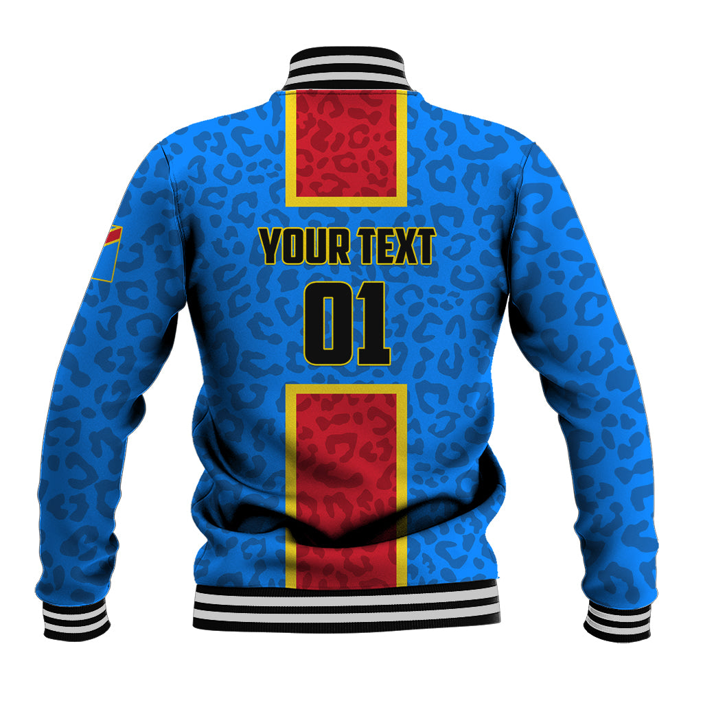 DR Congo Football Baseball Jacket Go Les Leopards - Wonder Print Shop