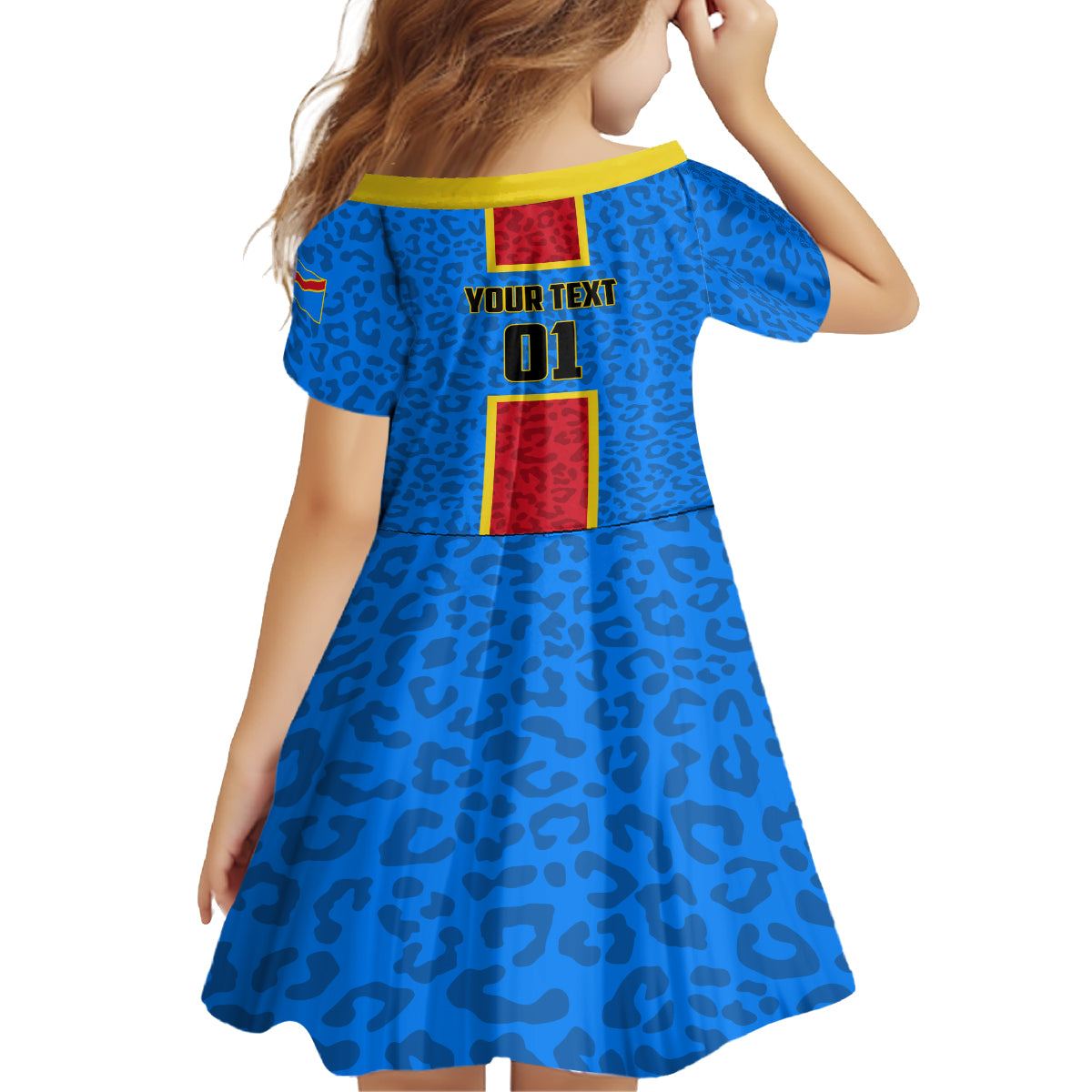 DR Congo Football Family Matching Off Shoulder Maxi Dress and Hawaiian Shirt Go Les Leopards - Wonder Print Shop