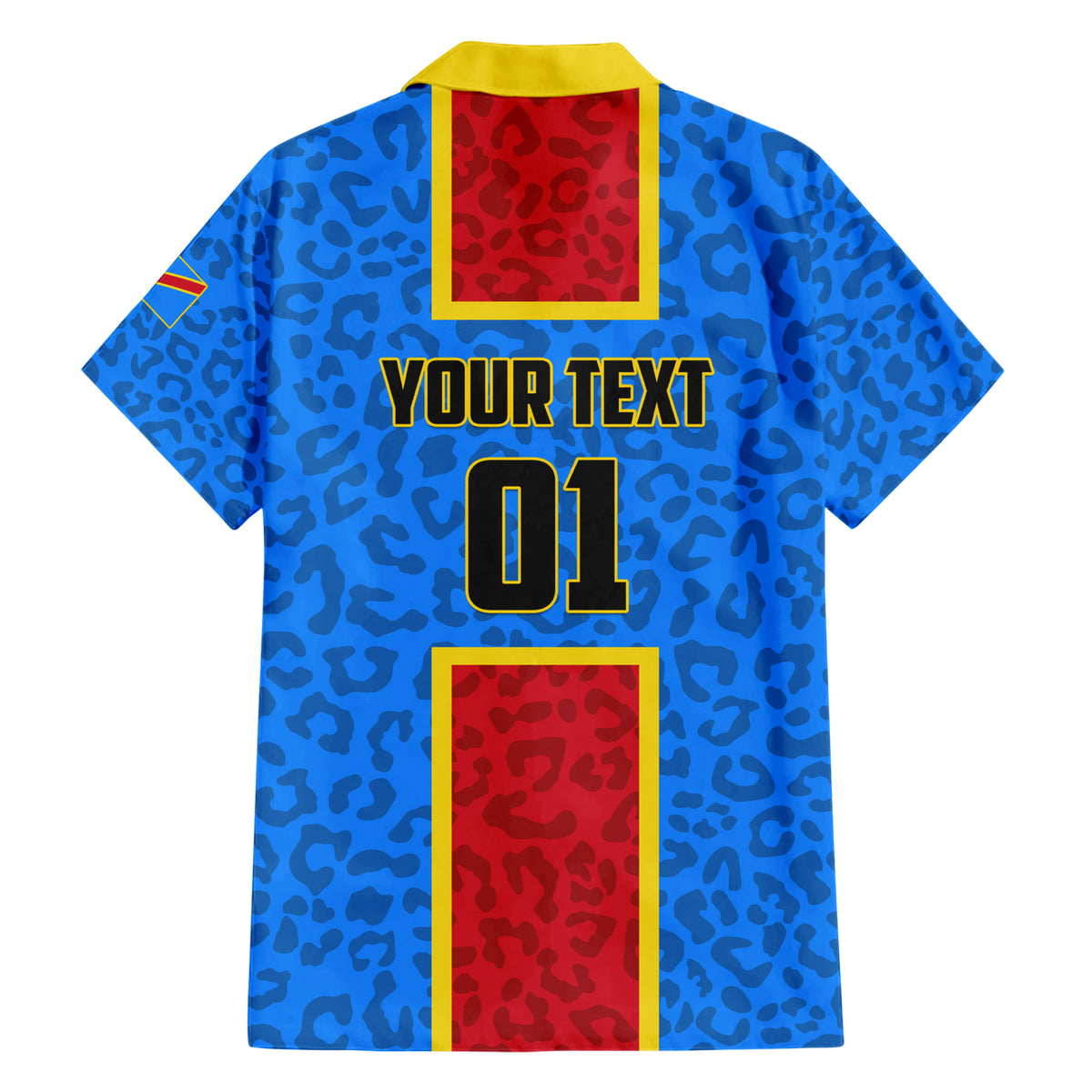 DR Congo Football Family Matching Short Sleeve Bodycon Dress and Hawaiian Shirt Go Les Leopards - Wonder Print Shop