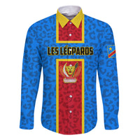DR Congo Football Family Matching Short Sleeve Bodycon Dress and Hawaiian Shirt Go Les Leopards - Wonder Print Shop